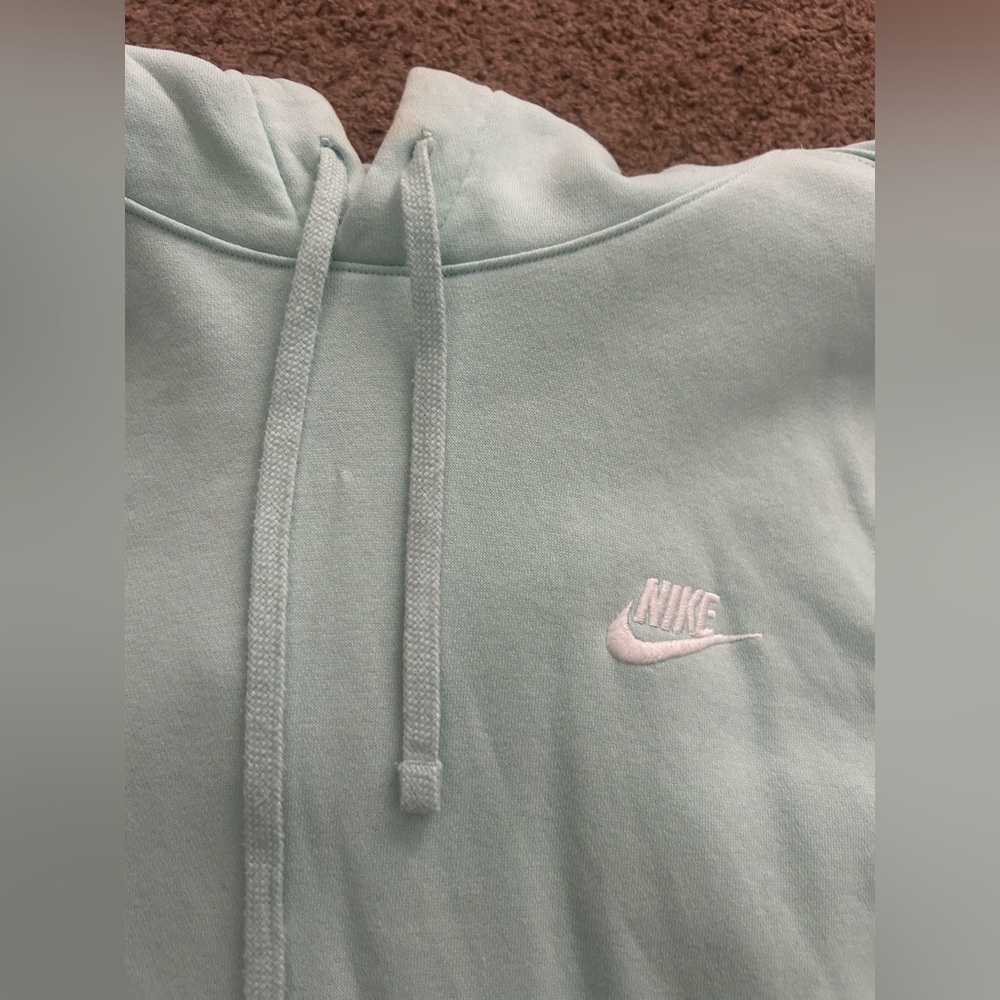 light blue nike hoodie